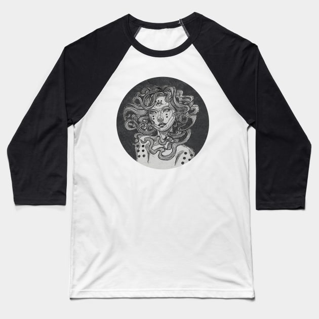 Layla in the wind Baseball T-Shirt by Luke Gray